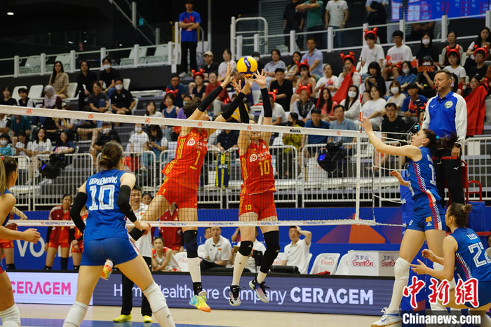 水原站中国女排1-3负塞尔维亚 世联赛遭遇第三场